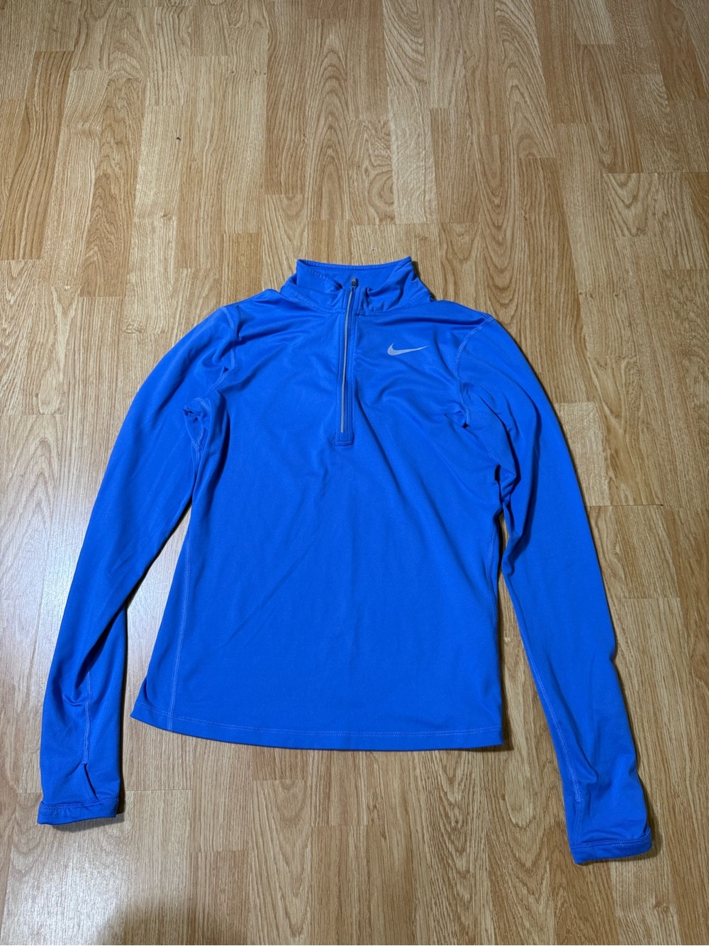 Nike Women’s Cobalt Blue Long-Sleeve Half-Zip Training Top - Size S